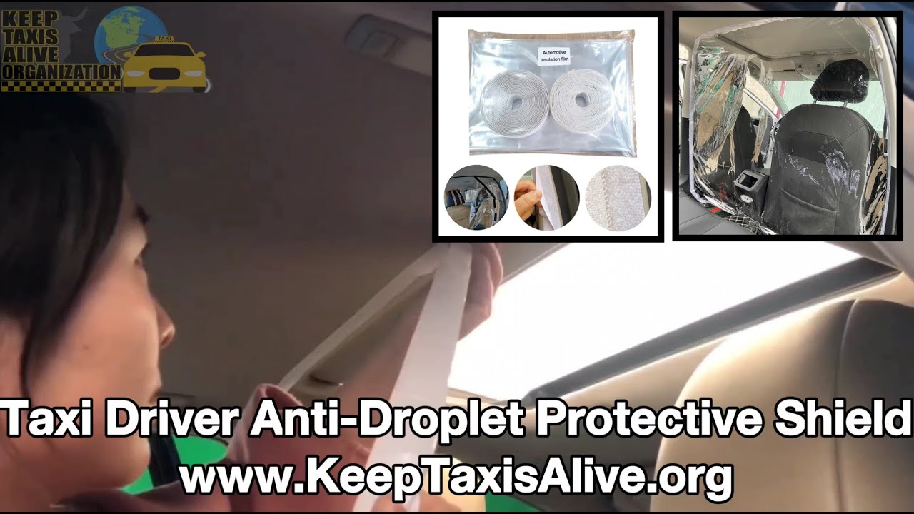 Taxi Driver Anti Droplet Protective Isolation Clear Film Shield