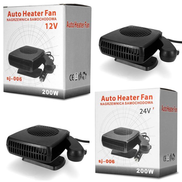 AUDEW 12V/24V 200W Dual Car Cooler/Heater & Defroster