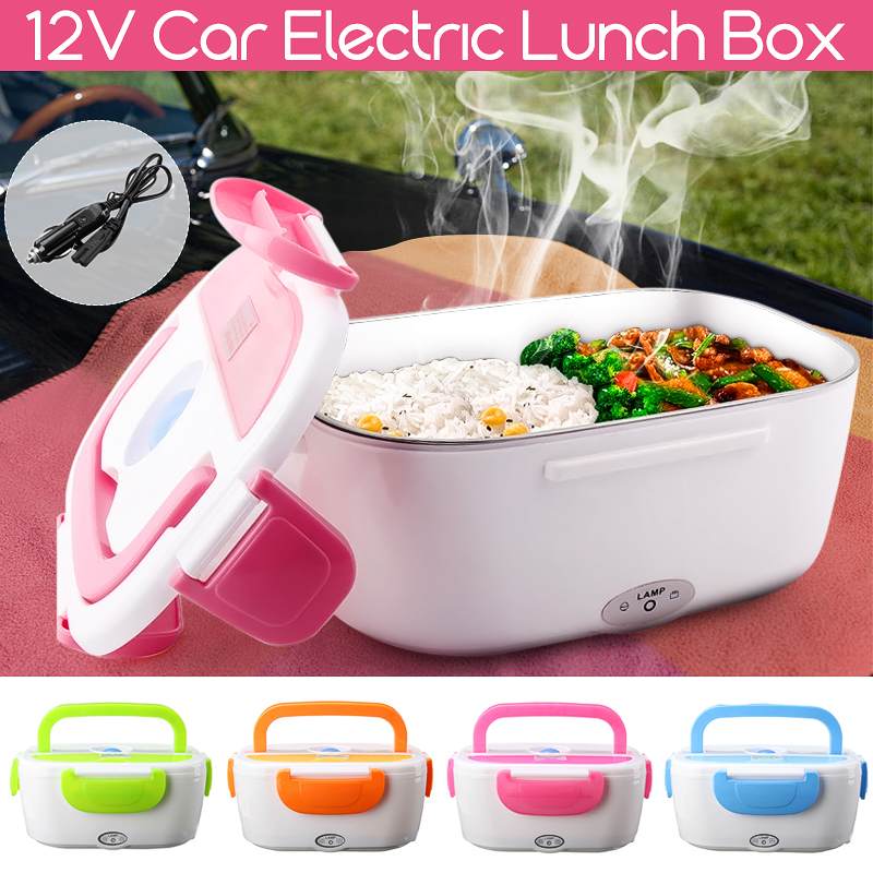 BECORNCE 12V 40W Portable Car Lunch Box & Electric Food Warmer
