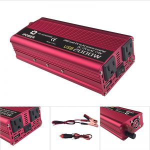 IPOWER Portable 60HZ 2000W Car Power Converter (DC 12V to AC 100/120V)