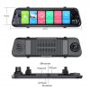 Ai-Z55 Touch Screen 4G Dual Lens Dash Cam Rearview Mirror & GPS Navigator - Image 2