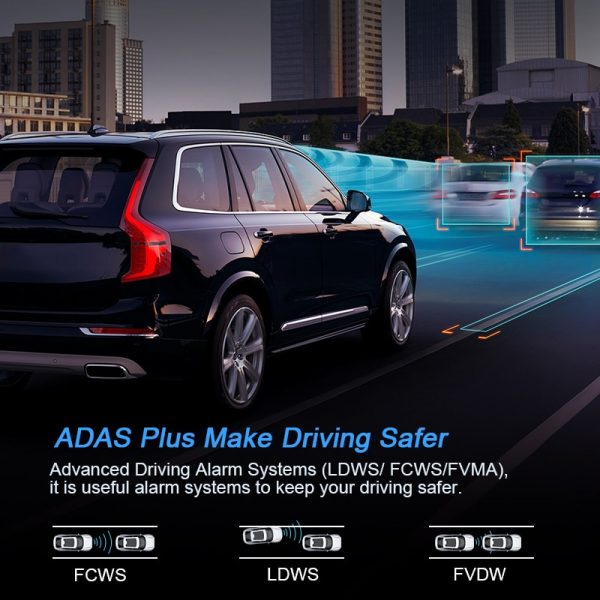ANSTAR 8'' Touch Screen Dual Lens Car Dash Cam & Android GPS Navigator - Image 4