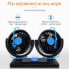 YANTU 12V/24V Dual Electric Car Cooling Fan (Rotatable) - Image 3