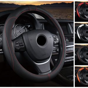 DERMAY Premium Microfiber Leather Steering Wheel Cover