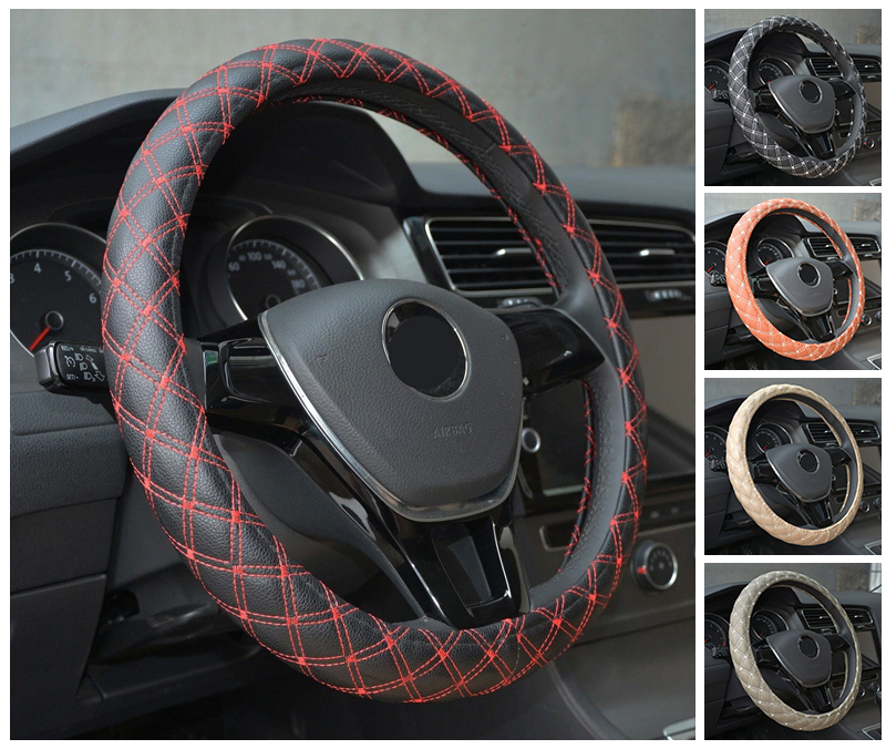 DERMAY Premium Skid-Proof Steering Wheel Cover