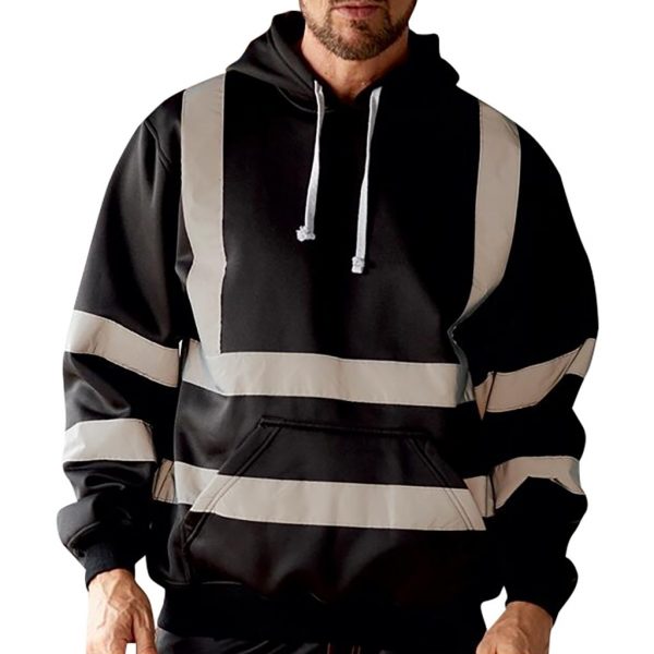Premium Safety Reflective Hooded Sweatshirt - Image 3