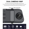 Ai-Z55 Touch Screen 4G Dual Lens Dash Cam Rearview Mirror & GPS Navigator - Image 4