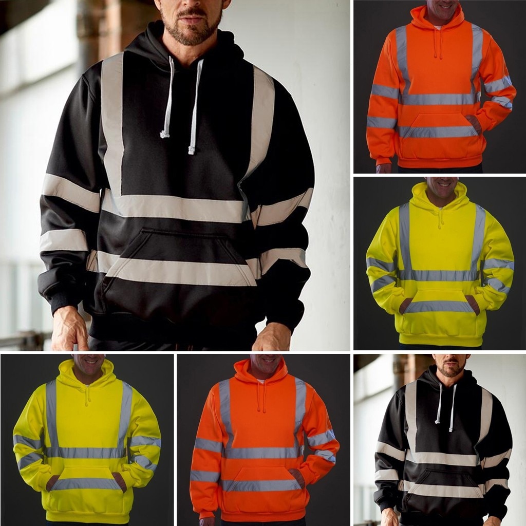 Premium Safety Reflective Hooded Sweatshirt