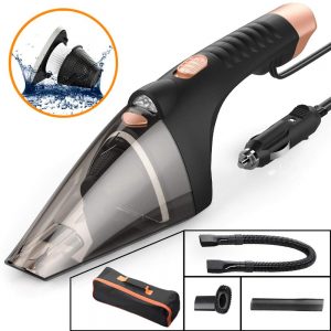 HF2002 12V 106W 4800PA Car Vacuum for Dry & Wet Cleaning