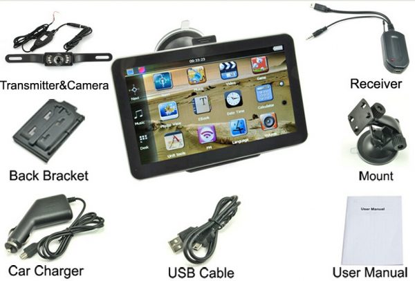 KMDRIVE 8GB 7” Touch Screen GPS Navigation with a Wireless Rearview Camera - Image 4