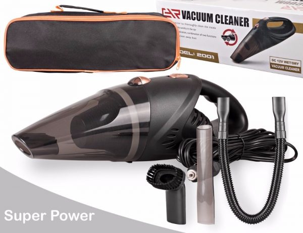 CARAYMIN Portable Car Vacuum (120W 5000PA Suction) for Wet and Dry Cleaning - Image 4