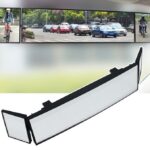 TECHWILL Clip-On Universal Wide Angle Car Rearview Mirror
