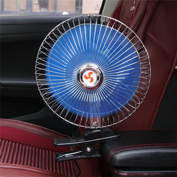 VODOOL 12/24V Portable Car Oscillating Clip-On Cooling Fan (2 Models) - Image 4