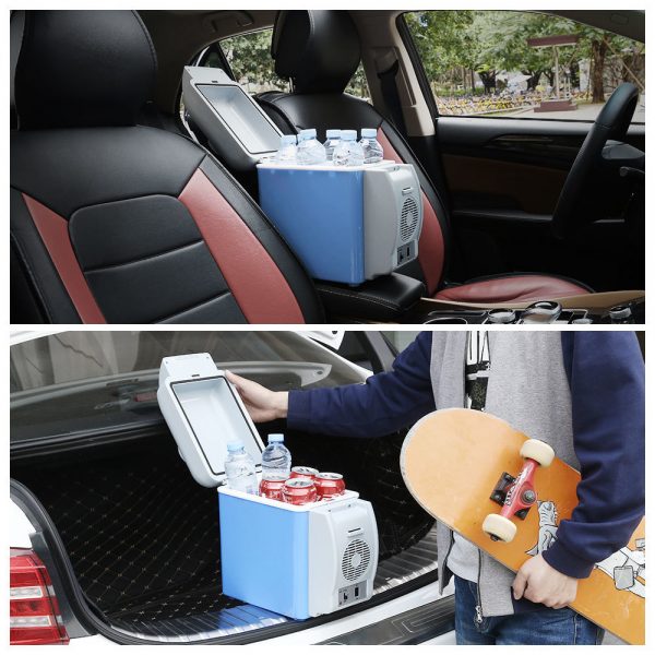 12V 38W Mini Portable Car Refrigerator, Freezer & Food Warmer