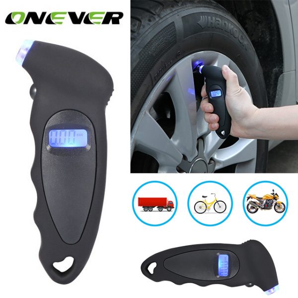 Oneve Mini 150PSI LCD Digital Tire Air Pressure Gauge