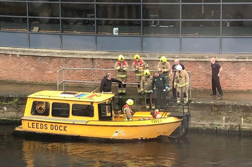 Leeds Water Taxi saves fisherman who had fallen into river