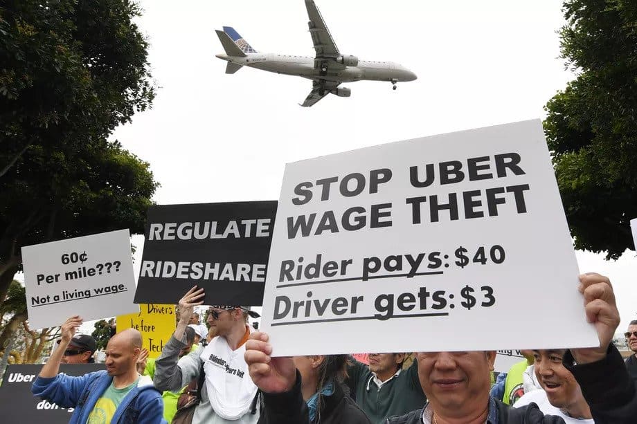 Over 96,000 drivers protest against Uber for allegedly deducting their earnings