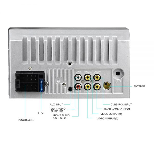HIKITY 7010B 7” Display Double-Din Car Stereo with Reverse Camera Support - Image 3