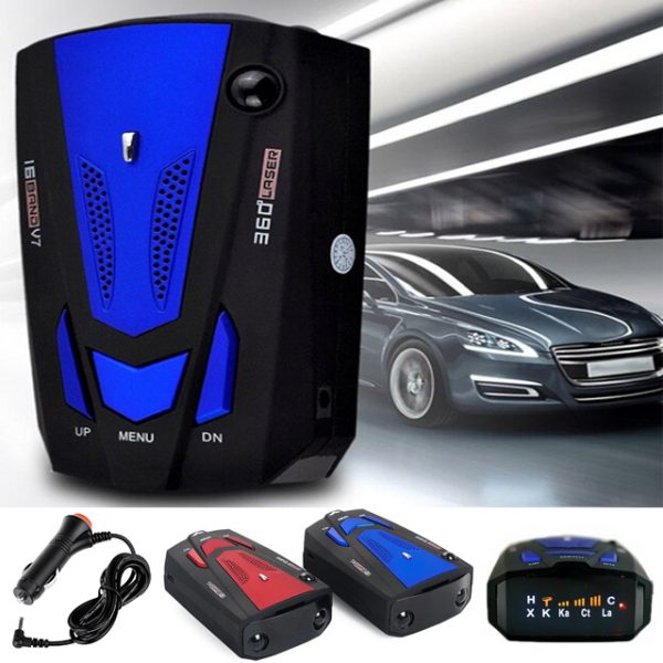 KSLM 16 Band V7 360º Laser & Radar Detector with Voice Alert Warning