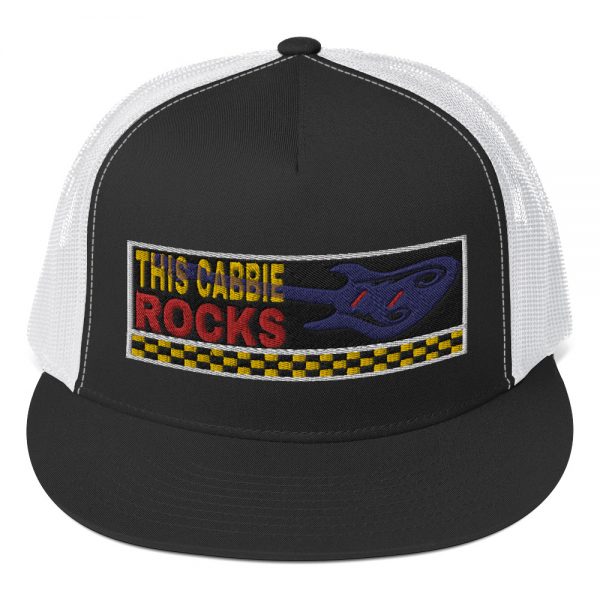 “THIS CABBIE ROCKS” Embroidered Yupoong Trucker Cap - Image 2