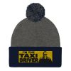 “I’M THE TAXI DRIVER” Embroidered Pom-Pom Beanie - Image 3