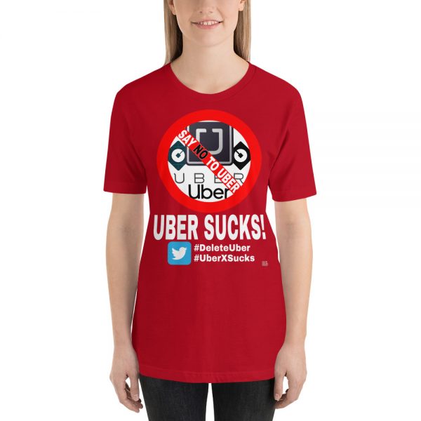 "UBER SUCKS!" Premium Dark Color T-Shirt - Image 10