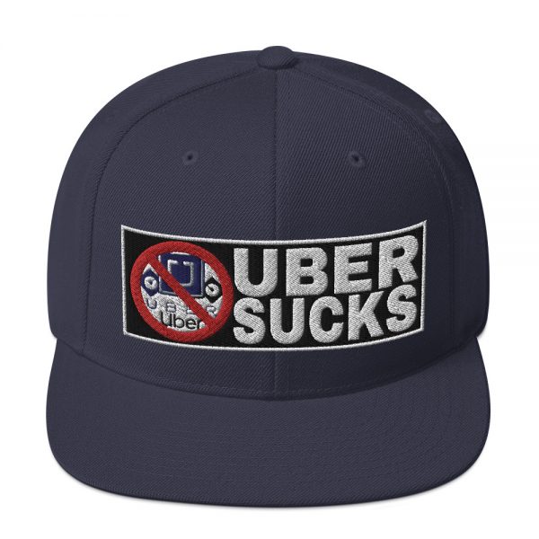 “UBER SUCKS” Embroidered Yupoong Snapback Hat - Image 17