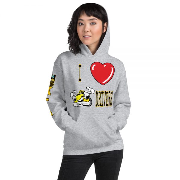 "I LOVE TAXI DRIVERS" Premium Soft & Heavy Blend Hoodie - Image 10