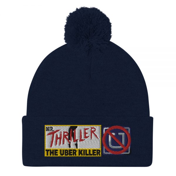“MR. THRILLER, THE UBER KILLER” Embroidered Pom-Pom Beanie - Image 6