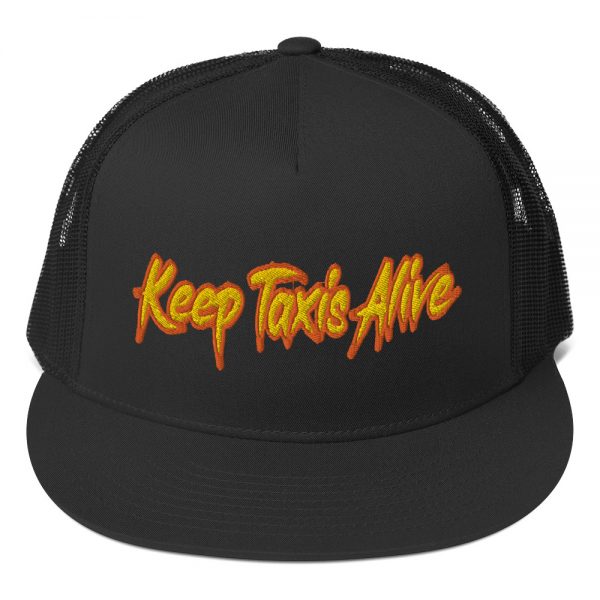 “KEEP TAXIS ALIVE – v2” Embroidered Yupoong Trucker Cap - Image 2
