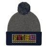 “I SAY NO TO UBER” Embroidered Pom-Pom Beanie - Image 3