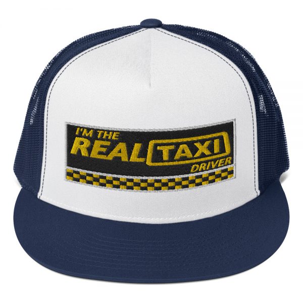“I’M THE REAL TAXI DRIVER – v1” Embroidered Yupoong Trucker Cap - Image 6