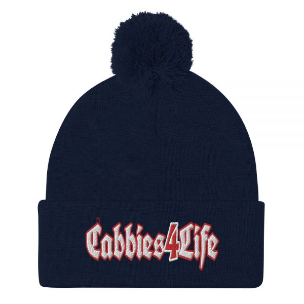 “CABBIES4LIFE” Embroidered Pom-Pom Beanie - Image 6