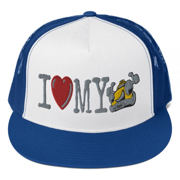 “I LOVE MY TAXI” Embroidered Yupoong Trucker Cap - Image 8