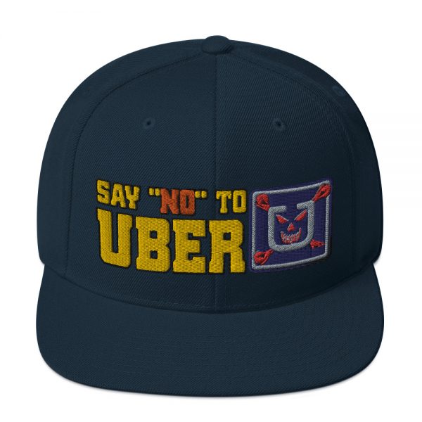 “SAY NO TO UBER - v1” Embroidered Yupoong Snapback Hat - Image 16