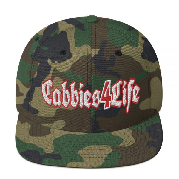 “CABBIES4LIFE” Embroidered Yupoong Snapback Hat - Image 12