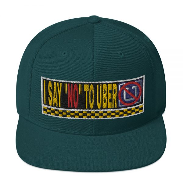 “I SAY NO TO UBER” Embroidered Yupoong Snapback Hat - Image 22