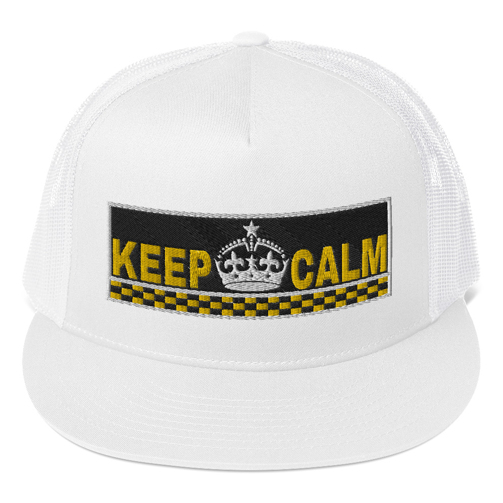 “KEEP CALM” Embroidered Yupoong Trucker Cap