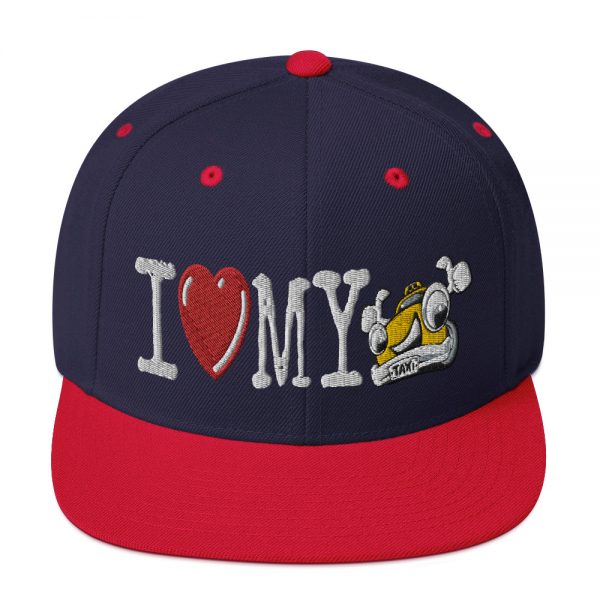 “I LOVE MY TAXI” Embroidered Yupoong Snapback Hat - Image 20