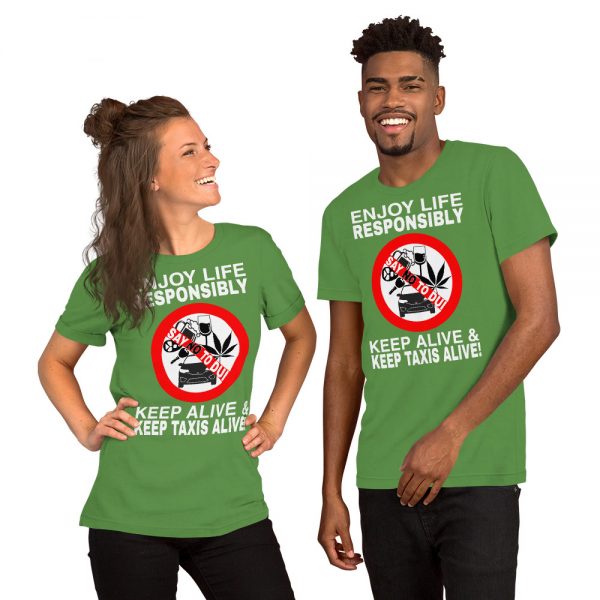 "ENJOY LIFE RESPONSIBLY" Premium Dark Color T-Shirt - Image 7