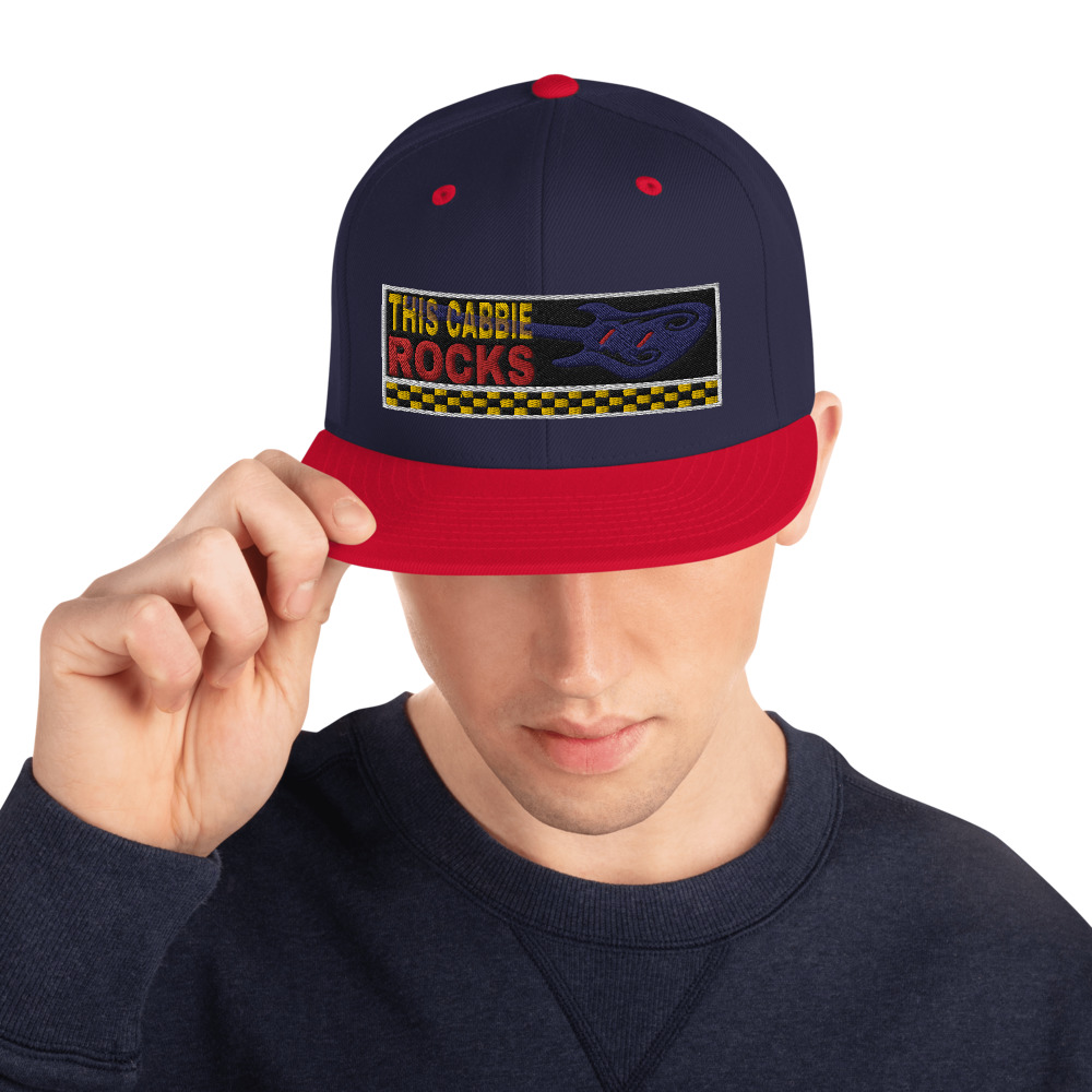 “THIS CABBIE ROCKS” Embroidered Yupoong Snapback Hat “THIS CABBIE ROCKS” Embroidered Yupoong Snapback Hat