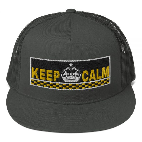 “KEEP CALM” Embroidered Yupoong Trucker Cap - Image 4