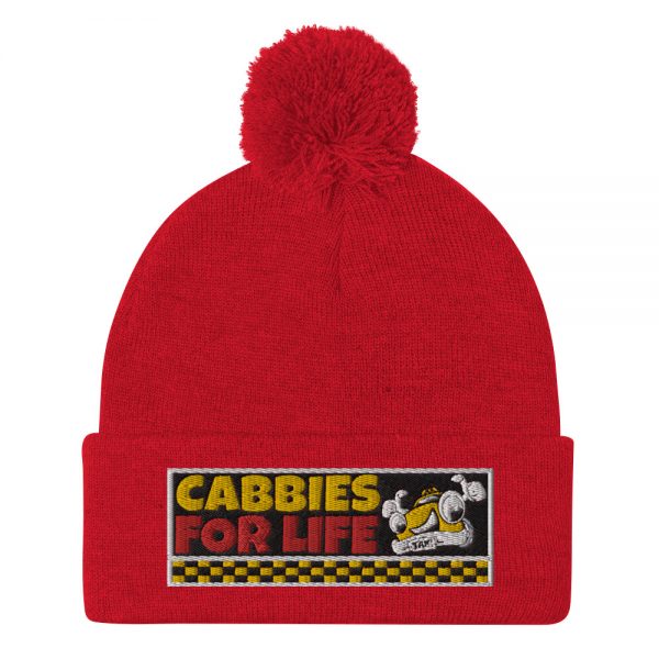“CABBIES FOR LIFE” Embroidered Pom-Pom Beanie - Image 10