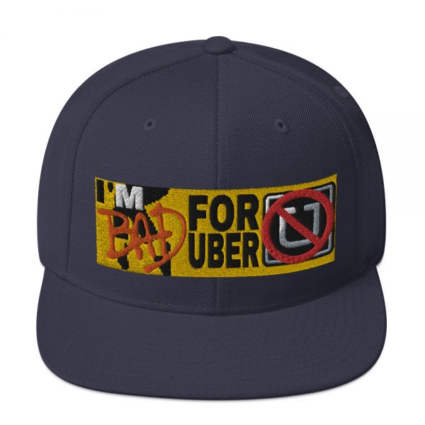 “I'M BAD FOR UBER” Embroidered Yupoong Snapback Hat - Image 18