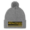 “I’M THE REAL TAXI DRIVER – v1” Embroidered Pom-Pom Beanie - Image 7