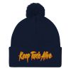 “KEEP TAXIS ALIVE – v2” Embroidered Pom-Pom Beanie - Image 6