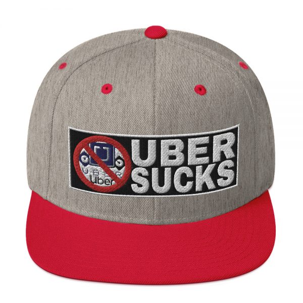 “UBER SUCKS” Embroidered Yupoong Snapback Hat - Image 29