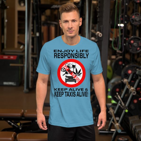"ENJOY LIFE RESPONSIBLY" Premium Bright Color T-Shirt - Image 6