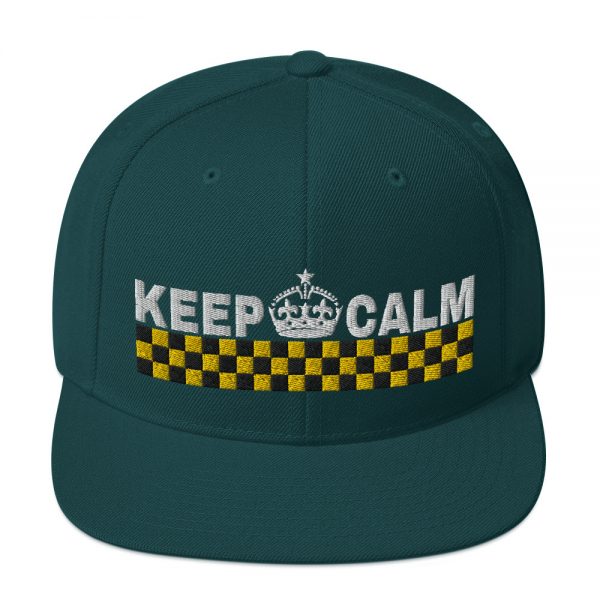 “KEEP CALM” Embroidered Yupoong Snapback Hat - Image 24