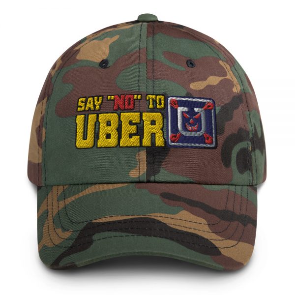 “SAY NO TO UBER – v1” Embroidered Yupoong Dad Hat - Image 3